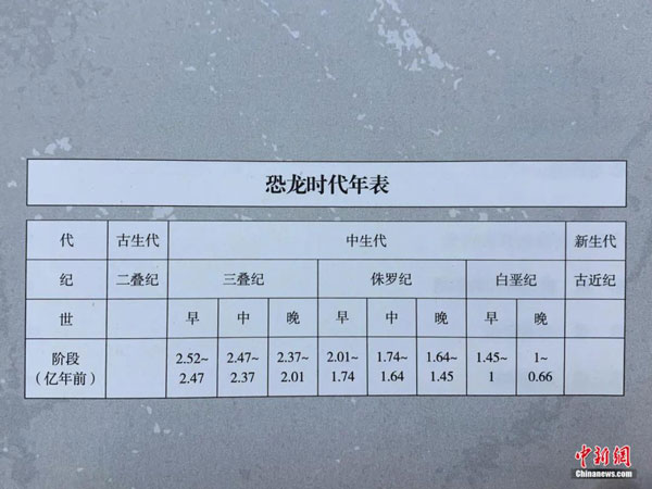 中新社丨UPAY钱包官方网站山脚下发现恐龙足迹